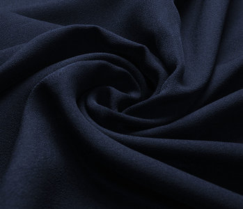 Stretch crepe satin 2 sides Marine