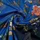 Lycra Tricot Simmer Flowery Tweekleurig Blauw