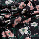 Blouse Fabric Eksepi Flowers Black