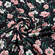 Blouse Fabric Eksepi Flowers Black