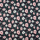 Blouse Fabric Eksepi Flowers Black