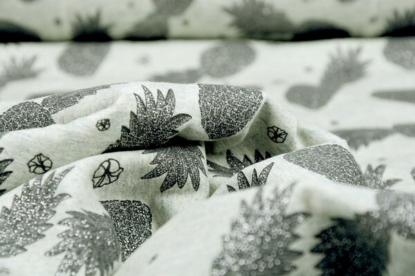 Mi & Joe Mi & Joe Cotton Jersey Pineapple Pistache melange Mi & Joe Mi & Joe Cotton Jersey Pineapple Pistache melange