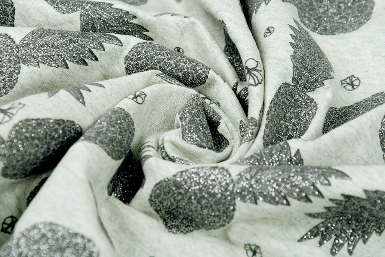 Mi & Joe Mi & Joe Cotton Jersey Pineapple Pistache melange Mi & Joe Mi & Joe Cotton Jersey Pineapple Pistache melange