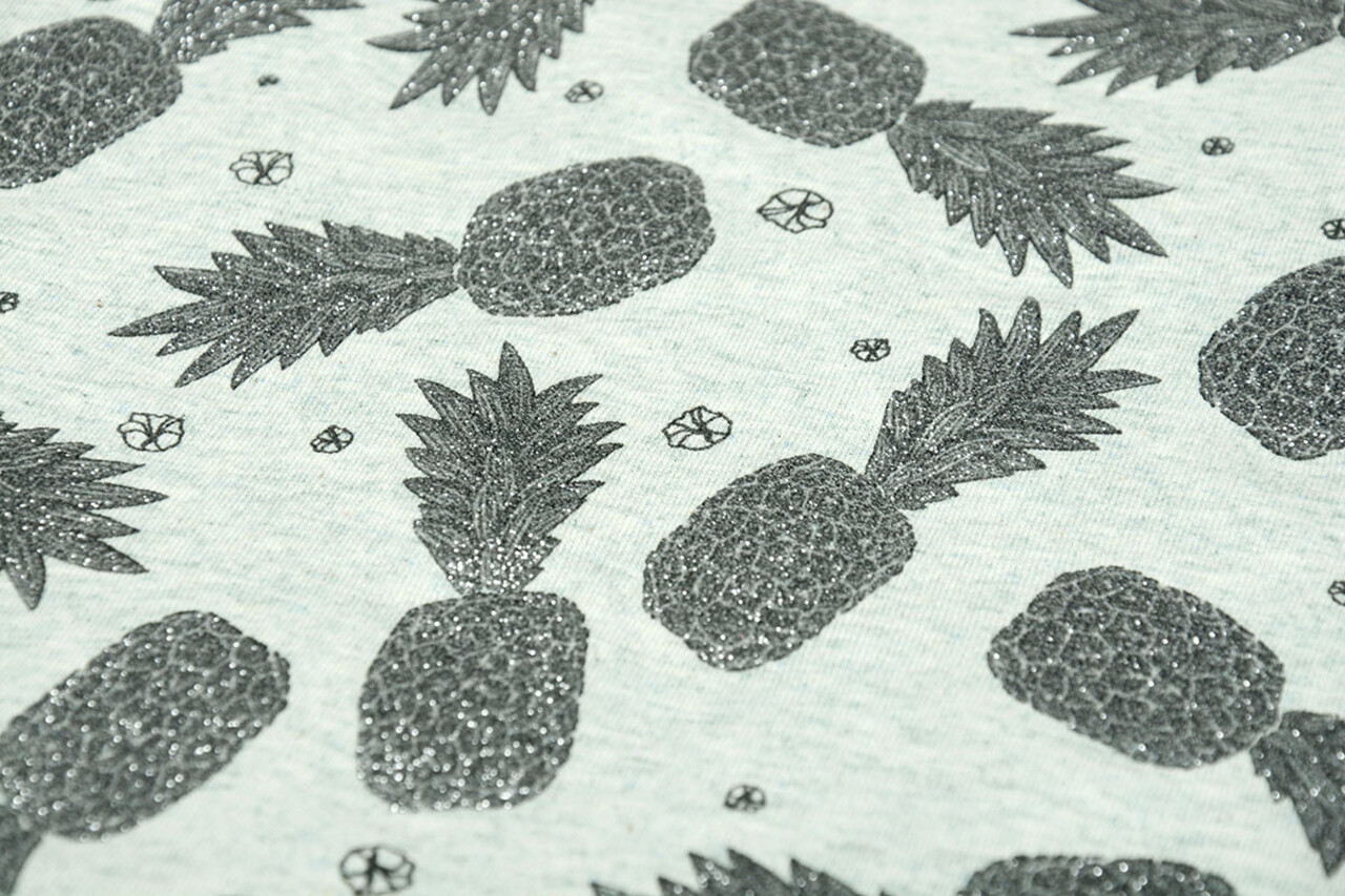 Mi & Joe Mi & Joe Jersey Coton Ananas Pistache Melange Mi & Joe Mi & Joe Jersey Coton Ananas Pistache Melange