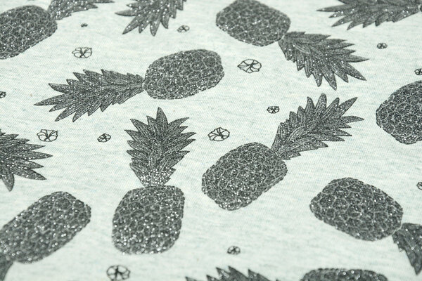 Mi & Joe Mi & Joe Cotton Jersey Pineapple Pistache melange Mi & Joe Mi & Joe Cotton Jersey Pineapple Pistache melange