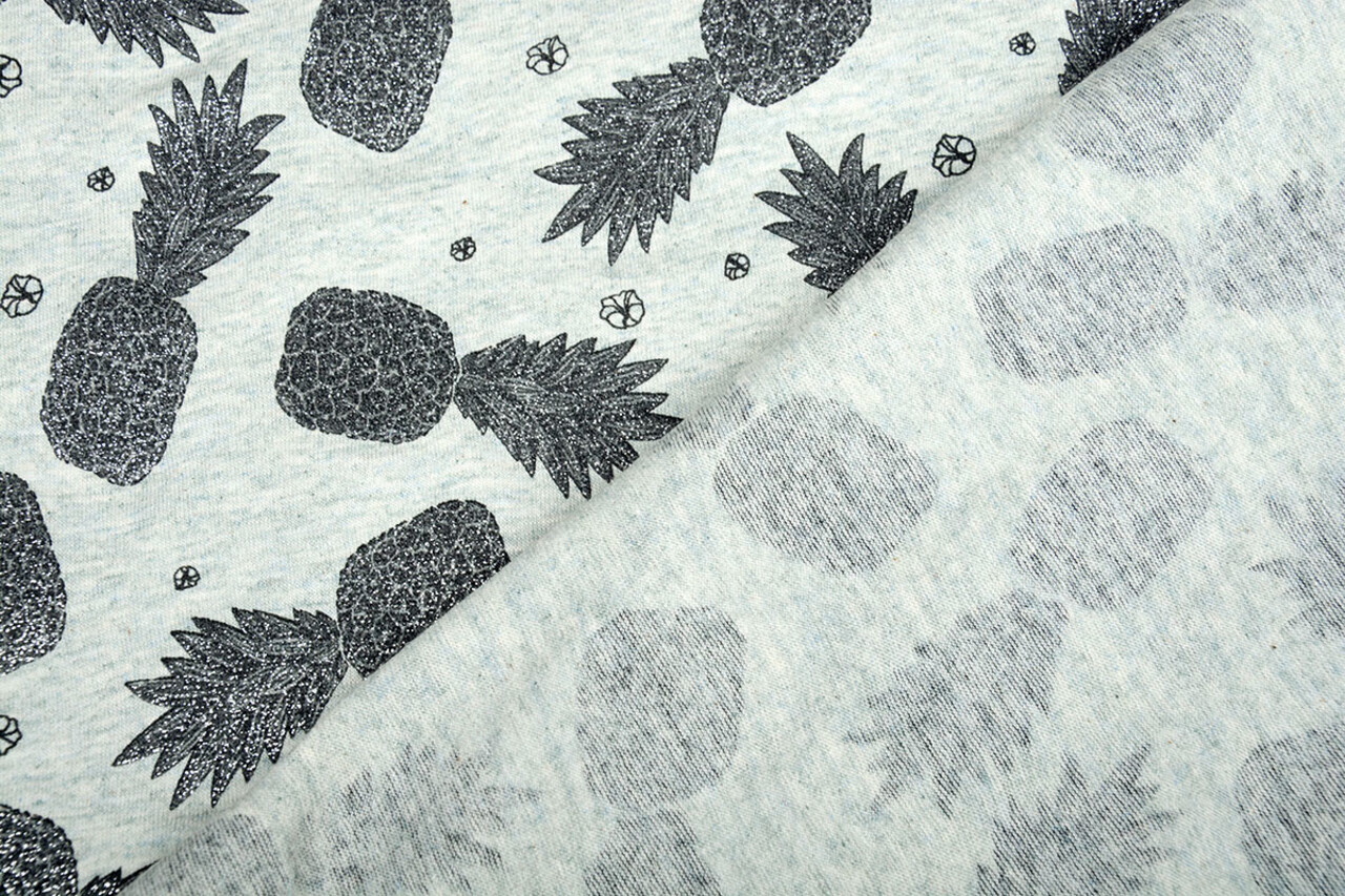 Mi & Joe Mi & Joe Cotton Jersey Pineapple Pistache melange Mi & Joe Mi & Joe Cotton Jersey Pineapple Pistache melange