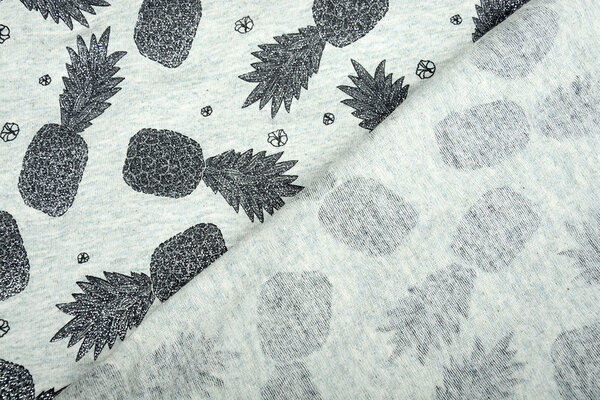 Mi & Joe Mi & Joe Cotton Jersey Pineapple Pistache melange Mi & Joe Mi & Joe Cotton Jersey Pineapple Pistache melange