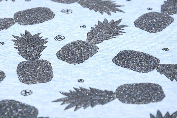 Mi & Joe Mi & Joe Cotton Jersey Pineapple Light blue melange Mi & Joe Mi & Joe Cotton Jersey Pineapple Light blue melange