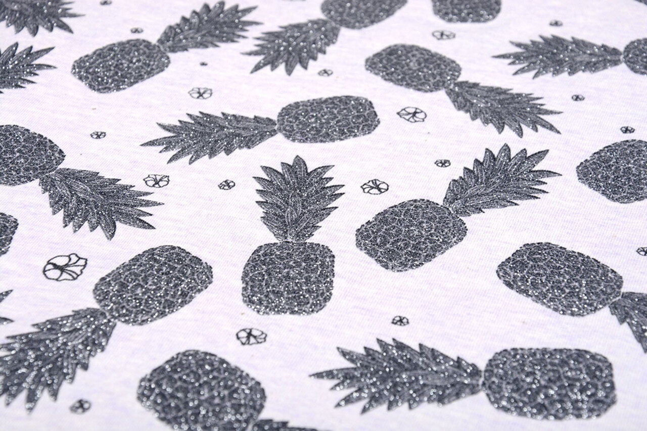 Mi & Joe Mi & Joe Jersey Coton Ananas Lilas Melange Mi & Joe Mi & Joe Jersey Coton Ananas Lilas Melange