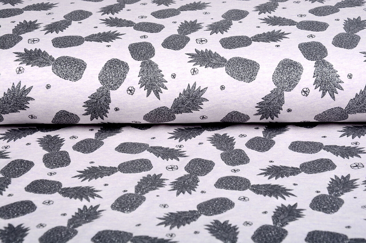 Mi & Joe Mi & Joe Cotton Jersey Pineapple Lila melange