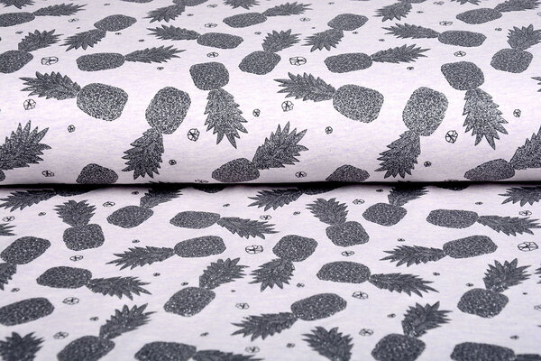 Mi & Joe Mi & Joe Jersey Coton Ananas Lilas Melange Mi & Joe Mi & Joe Jersey Coton Ananas Lilas Melange