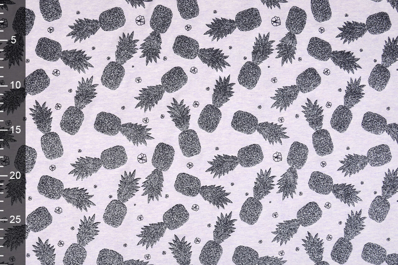 Mi & Joe Mi & Joe Jersey Coton Ananas Lilas Melange Mi & Joe Mi & Joe Jersey Coton Ananas Lilas Melange
