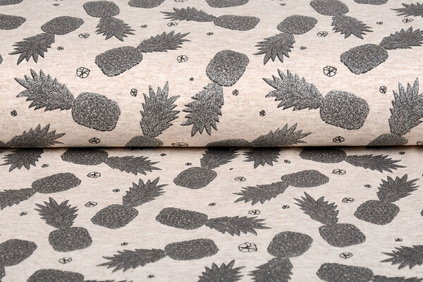 Mi & Joe Mi & Joe Jersey Coton Ananas Beige Melange Mi & Joe Mi & Joe Jersey Coton Ananas Beige Melange