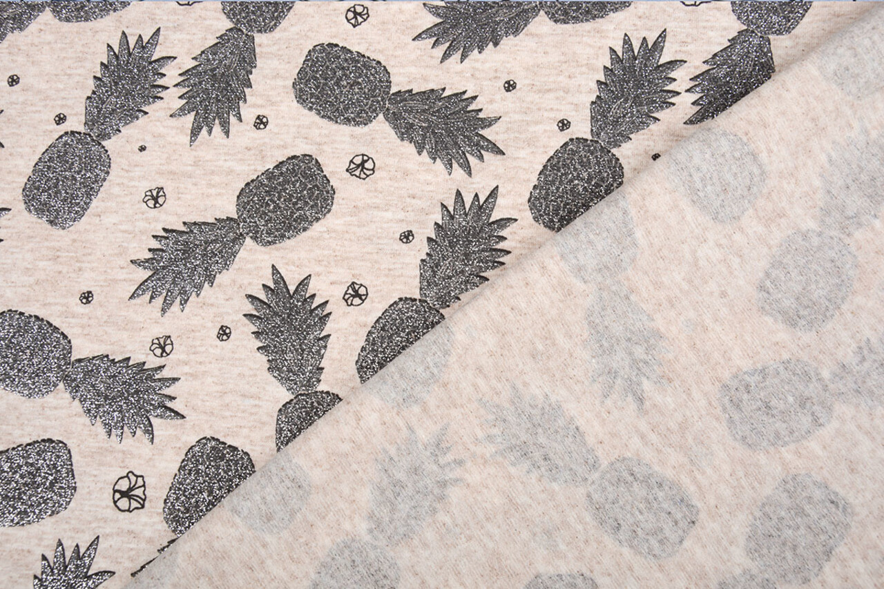 Mi & Joe Mi & Joe Jersey Coton Ananas Beige Melange Mi & Joe Mi & Joe Jersey Coton Ananas Beige Melange