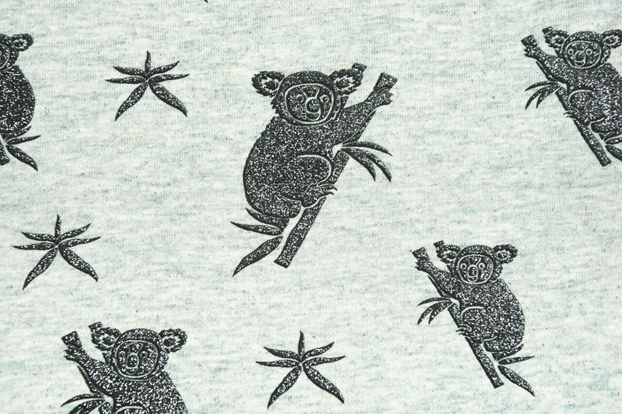 Mi & Joe Mi & Joe Jersey Stoff Baumwolle Koala Pistache Meliert Mi & Joe Mi & Joe Jersey Stoff Baumwolle Koala Pistache Meliert