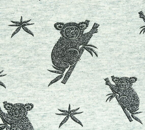 Mi & Joe Mi & Joe Jersey Stoff Baumwolle Koala Pistache Meliert