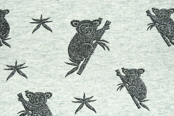 Mi & Joe Mi & Joe Jersey Stoff Baumwolle Koala Pistache Meliert Mi & Joe Mi & Joe Jersey Stoff Baumwolle Koala Pistache Meliert