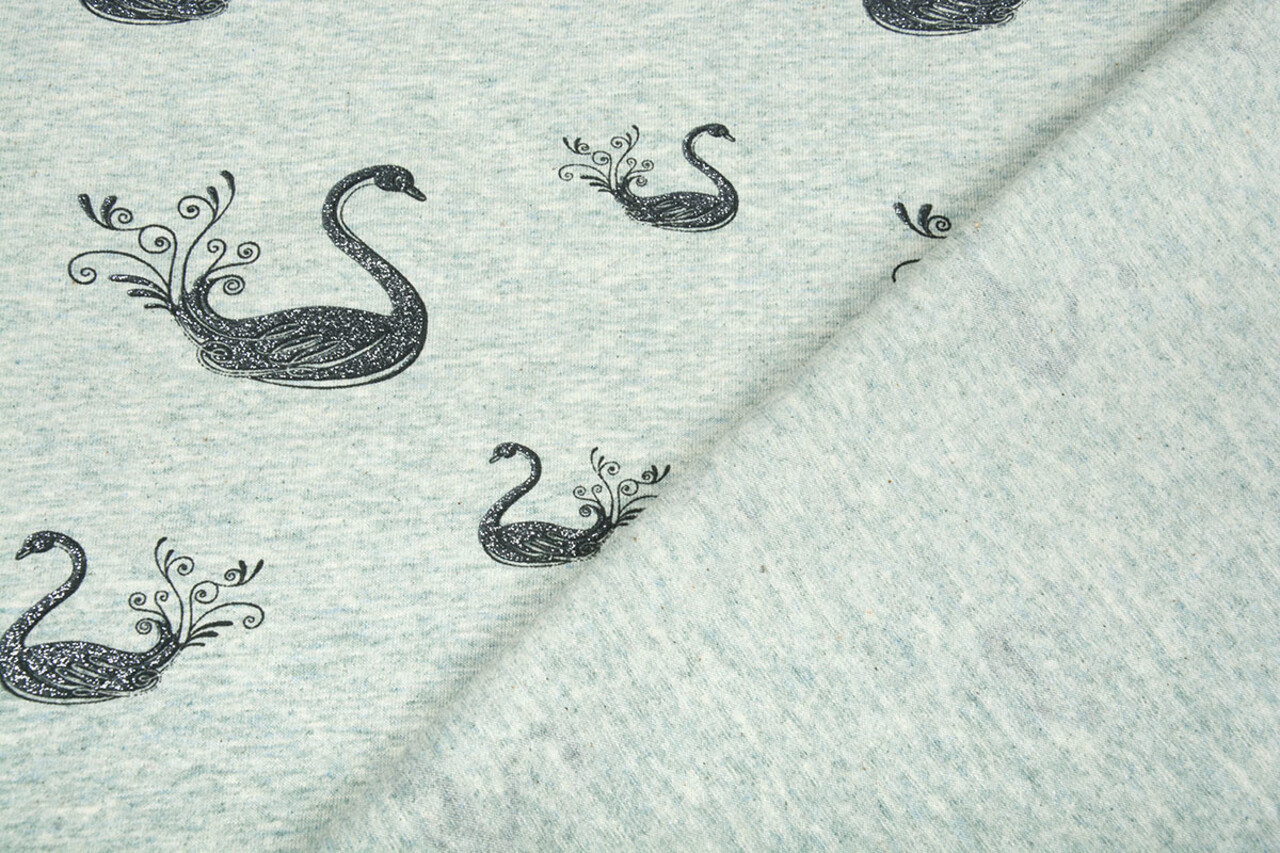 Mi & Joe Mi & Joe Cotton Jersey Swan Pistache melange Mi & Joe Mi & Joe Cotton Jersey Swan Pistache melange