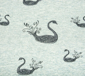 Mi & Joe Mi & Joe Cotton Jersey Swan Pistache melange Mi & Joe Mi & Joe Cotton Jersey Swan Pistache melange