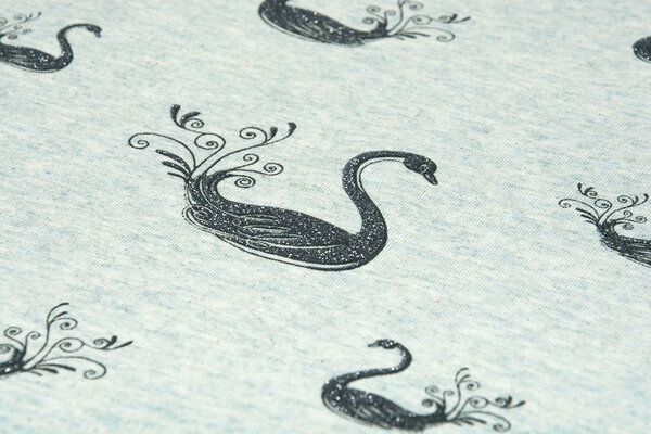 Mi & Joe Mi & Joe Cotton Jersey Swan Pistache melange Mi & Joe Mi & Joe Cotton Jersey Swan Pistache melange