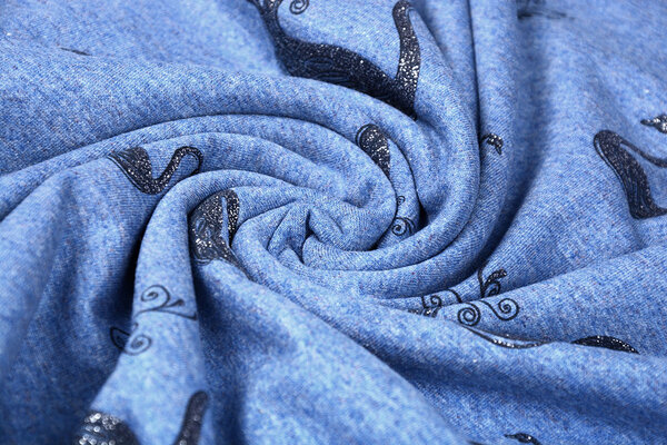 Mi & Joe Mi & Joe Jersey Stoff Baumwolle Zwaan Dunkel jeans Meliert Mi & Joe Mi & Joe Jersey Stoff Baumwolle Zwaan Dunkel jeans Meliert