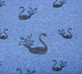 Mi & Joe Mi & Joe Jersey Stoff Baumwolle Zwaan Dunkel jeans Meliert