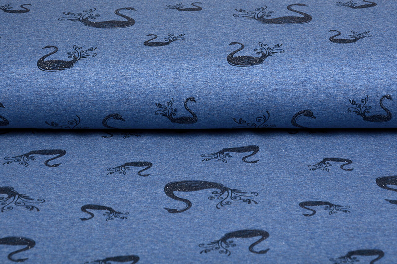 Mi & Joe Mi & Joe Cotton Jersey Zwaan Donker jeans melange