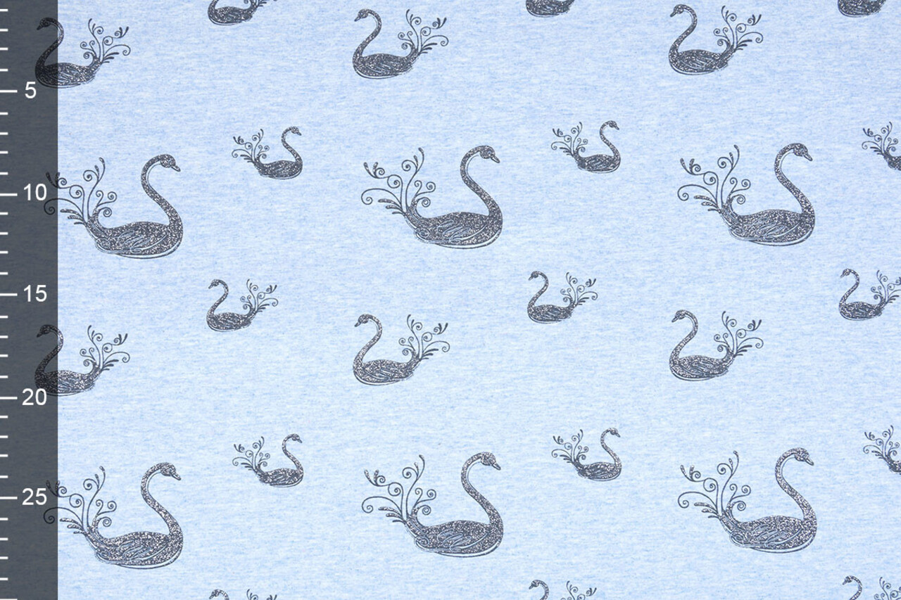 Mi & Joe Mi & Joe Cotton Jersey Swan Light blue melange Mi & Joe Mi & Joe Cotton Jersey Swan Light blue melange