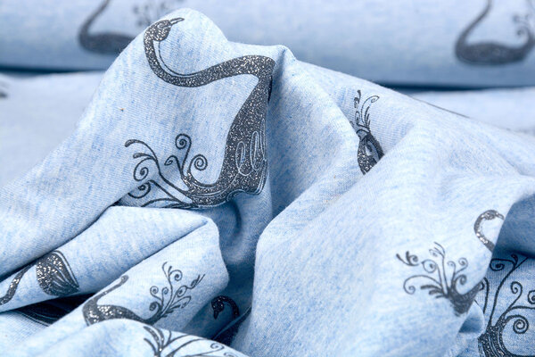 Mi & Joe Mi & Joe Cotton Jersey Swan Light blue melange Mi & Joe Mi & Joe Cotton Jersey Swan Light blue melange