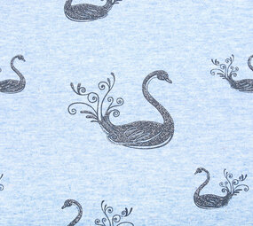Mi & Joe Mi & Joe Cotton Jersey Swan Light blue melange Mi & Joe Mi & Joe Cotton Jersey Swan Light blue melange