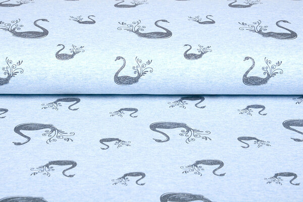 Mi & Joe Mi & Joe Cotton Jersey Swan Light blue melange Mi & Joe Mi & Joe Cotton Jersey Swan Light blue melange
