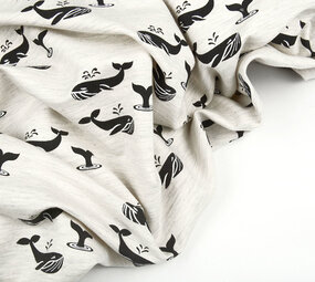 Mi & Joe Mi & Joe French Terry Walvis Creme Melange Mi & Joe Mi & Joe French Terry Walvis Creme Melange