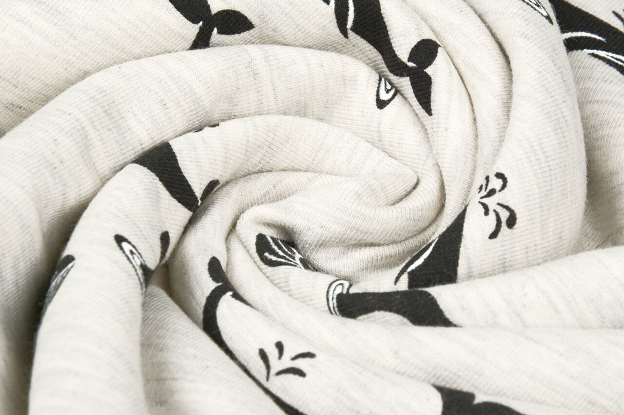 Mi & Joe Mi & Joe French Terry Whale Creme Melange Mi & Joe Mi & Joe French Terry Whale Creme Melange