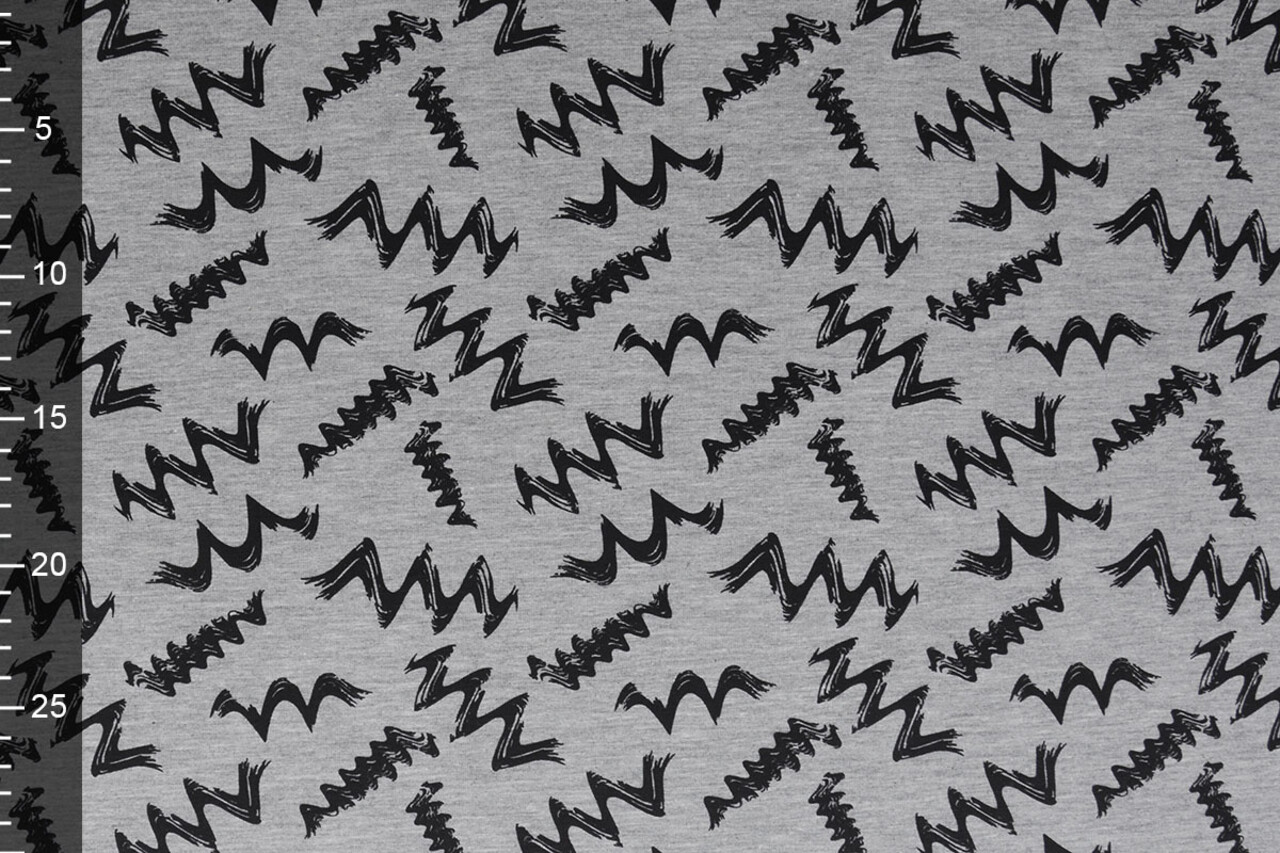 Mi & Joe Mi & Joe French Terry Zig-Zag Grey Melange Mi & Joe Mi & Joe French Terry Zig-Zag Grey Melange