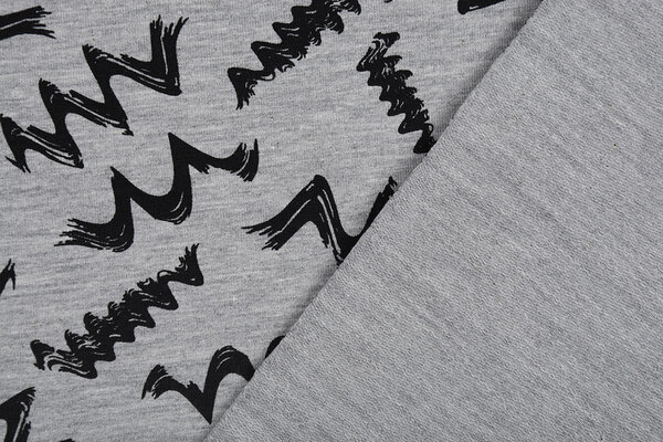 Mi & Joe Mi & Joe French Terry Zig-Zag Grey Melange Mi & Joe Mi & Joe French Terry Zig-Zag Grey Melange