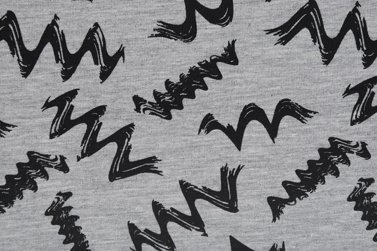 Mi & Joe Mi & Joe French Terry Zig-Zag Grey Melange Mi & Joe Mi & Joe French Terry Zig-Zag Grey Melange