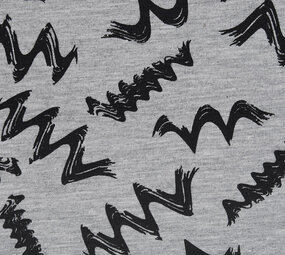 Mi & Joe Mi & Joe French Terry Zig-Zag Grijs Melange Mi & Joe Mi & Joe French Terry Zig-Zag Grijs Melange