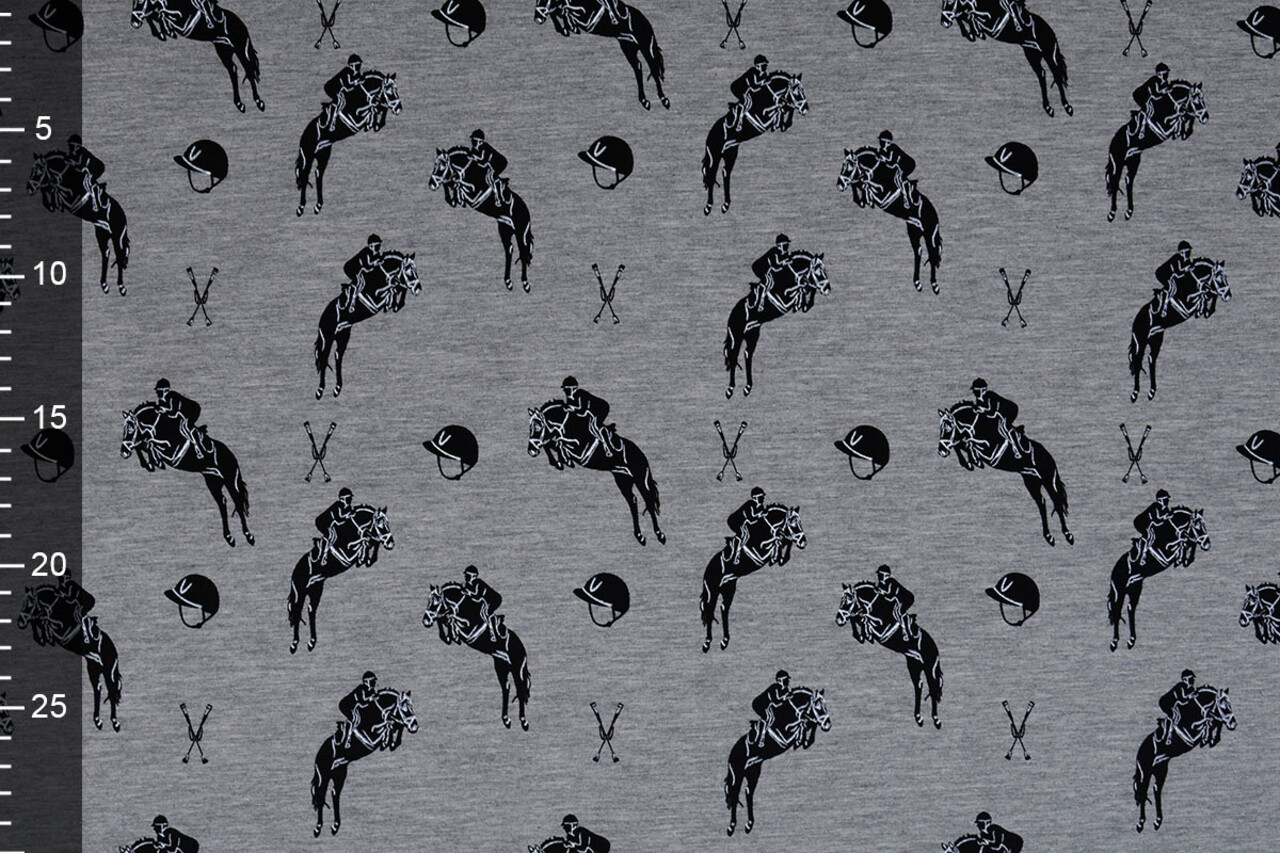 Mi & Joe Mi & Joe French Terry Jumping Horse Grey Melange Mi & Joe Mi & Joe French Terry Jumping Horse Grey Melange