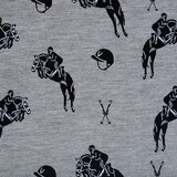 Mi & Joe Mi & Joe French Terry Jumping Horse Grey Melange Mi & Joe Mi & Joe French Terry Jumping Horse Grey Melange