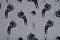 Mi & Joe French Terry Jumping Horse Grey Melange Mi & Joe French Terry Jumping Horse Grey Melange