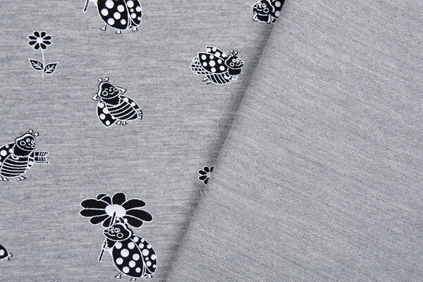 Mi & Joe Mi & Joe Sweat Léger Lieveheersbeestje avec Fleur Gris Melange Mi & Joe Mi & Joe Sweat Léger Lieveheersbeestje avec Fleur Gris Melange