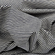 Cotton Jersey Small Stripe Navy Creme