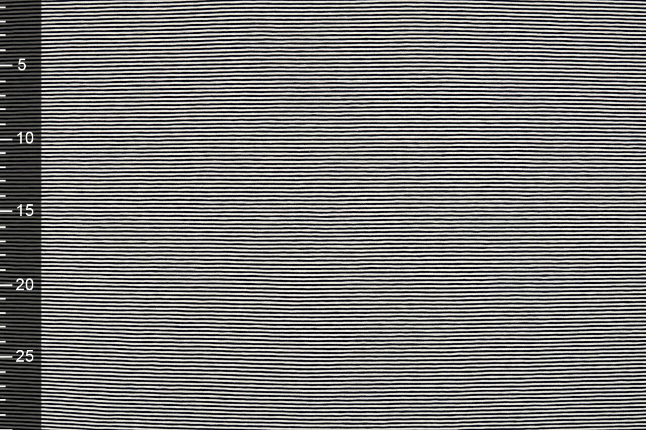 Jersey Coton Petit Rayure Marine Crème