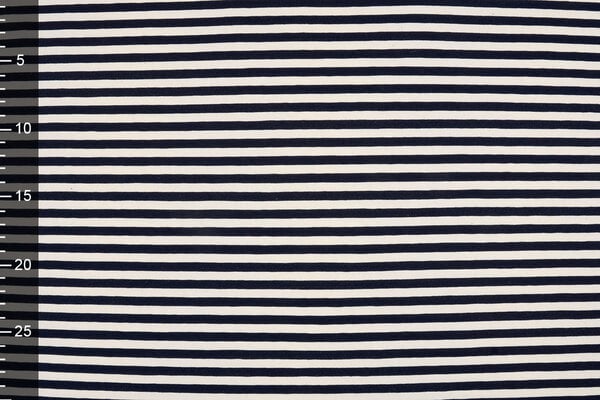 Cotone Jersey Riga Crema Blu Navy Cotone Jersey Riga Crema Blu Navy