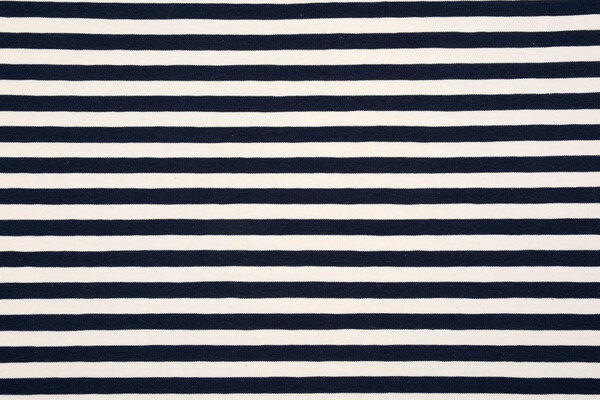 Cotton Jersey Stripe Creme Navy Cotton Jersey Stripe Creme Navy