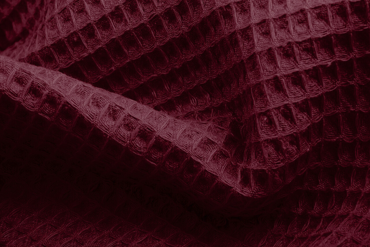 Oeko-Tex®  Wafel Katoen Bordeaux