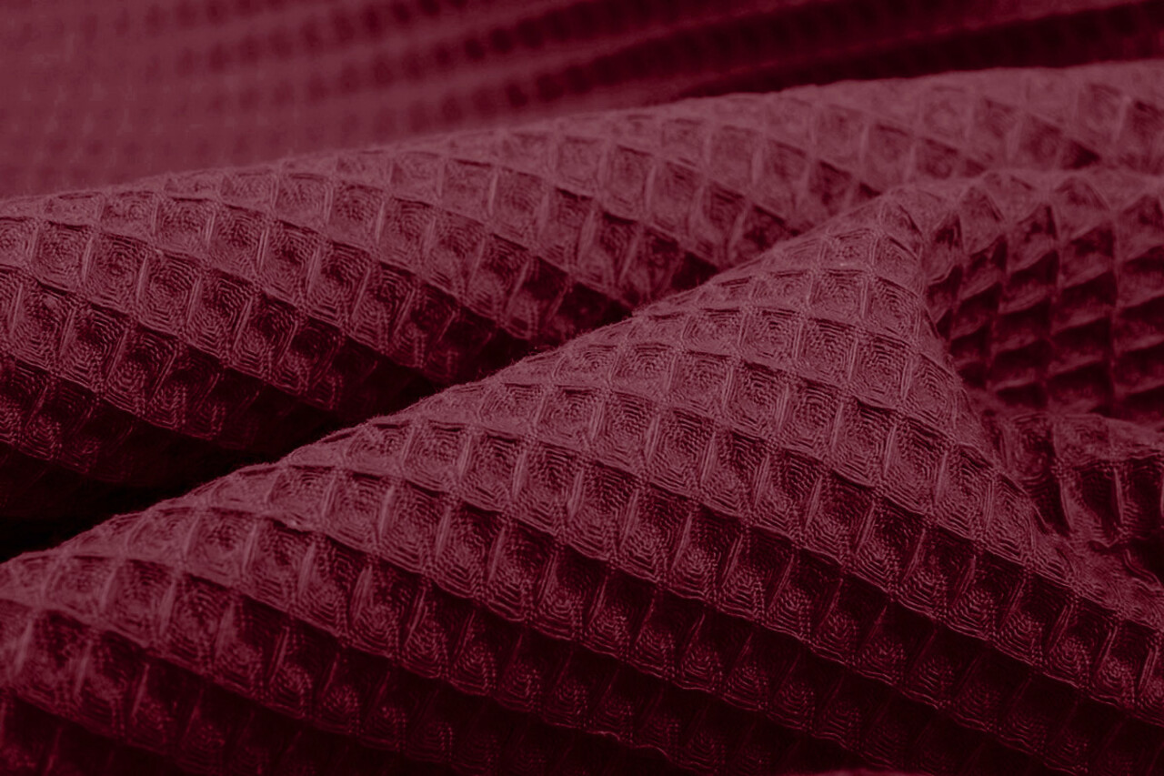Oeko-Tex®  Waffle pique Bordeaux