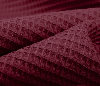 Oeko-Tex®  Waffelpiqué Baumwolle Bordeaux