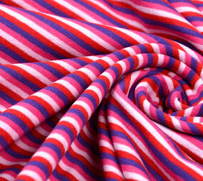 Cotton Jersey Stripe Multi color Pink Cotton Jersey Stripe Multi color Pink