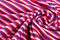 Cotton Jersey Streep Multi color Roze Cotton Jersey Streep Multi color Roze